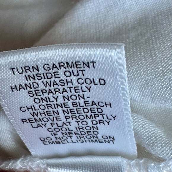 Express White One-Shoulder Golden Ring Detail Top Size M - Picture 6 of 10